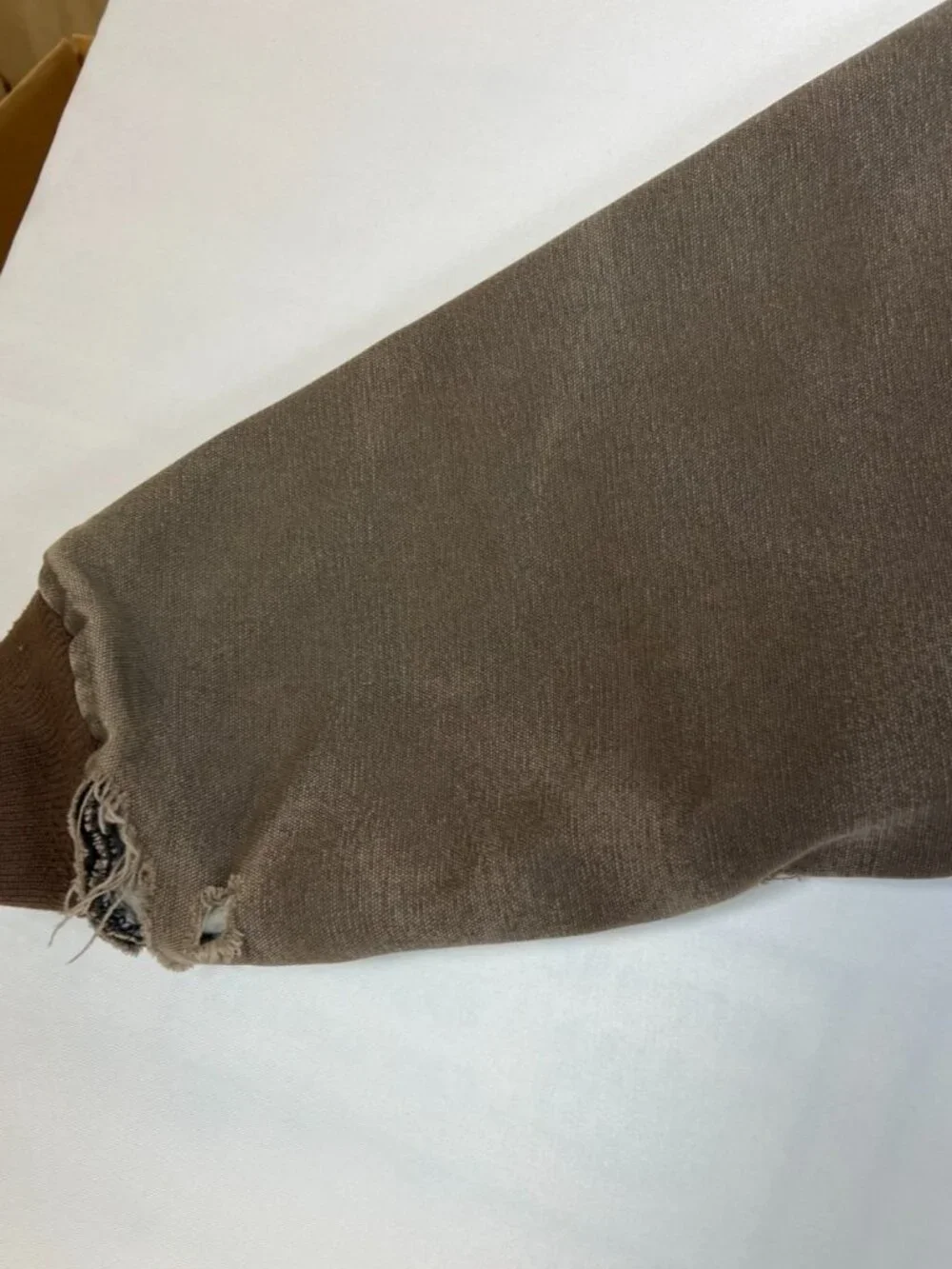 VTG Carhartt Men XLT Brown Sandstone Active Jacket Quilted Flannel Lined J14 CHT - Picture 7 of 14